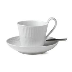 Royal Copenhagen White Fluted Kop En Schotel -Copenhaging Winkel 24850 01 02 b308bf2716