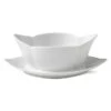 Royal Copenhagen White Fluted Sauskom Met Schotel