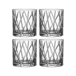 Orrefors City Double Old Fashioned Glas 4-pack