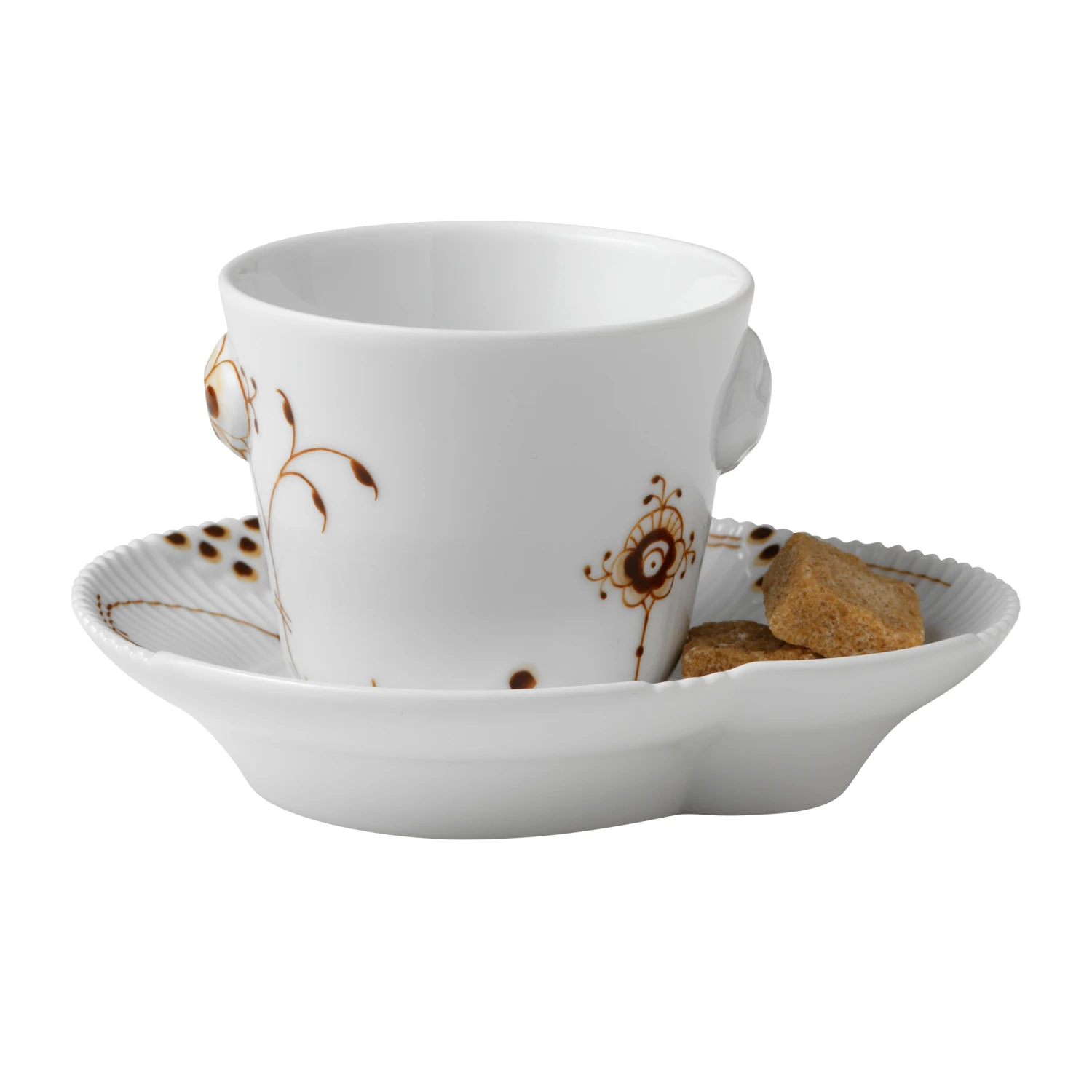 Royal Copenhagen Multicoloured Elements Mocca Espressokop Met Schotel 2 Royal Copenhagen Multicoloured Elements Mocca Espressokop Met Schotel - Afbeelding 2