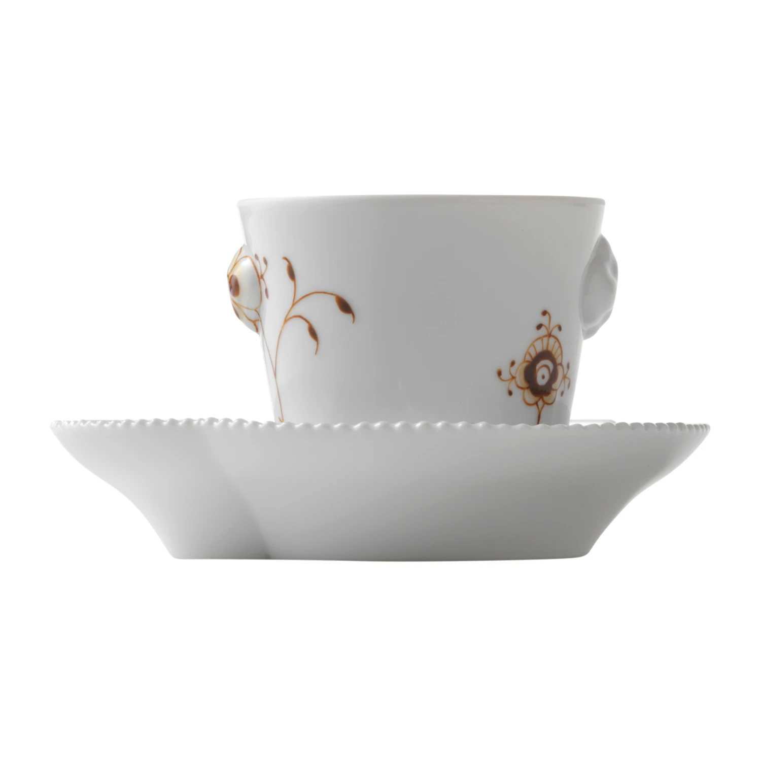 Royal Copenhagen Multicoloured Elements Mocca Espressokop Met Schotel 3 Royal Copenhagen Multicoloured Elements Mocca Espressokop Met Schotel - Afbeelding 3