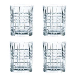 Nachtmann Vierkant Whiskyglas 34 Cl, 4 Stuks