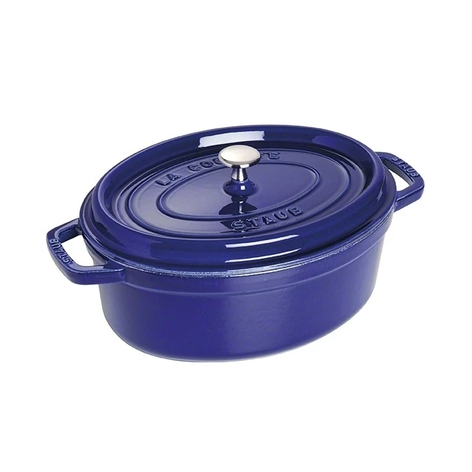 Staub Ovale Braadpan Van Gietijzer, Drie Lagen Emaille 4,2 L 1 Staub Ovale Braadpan Van Gietijzer, Drie Lagen Emaille 4,2 L