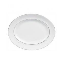 Wedgwood Vera Wang Blanc Sur Blanc Serveerschaal Ovaal