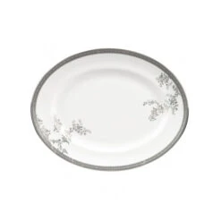 Wedgwood Vera Wang Lace Platinum Ovale Serveerschotel