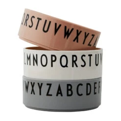 Design Letters Breakfast Dinner Lunch Kom 3-pack