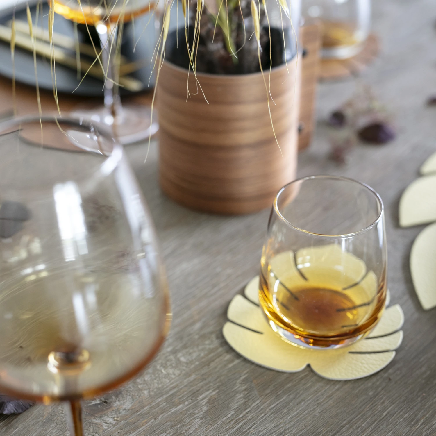 LIND DNA Monstera Leaf Hippo Onderzetter 2 LIND DNA Monstera Leaf Hippo Onderzetter - Afbeelding 2