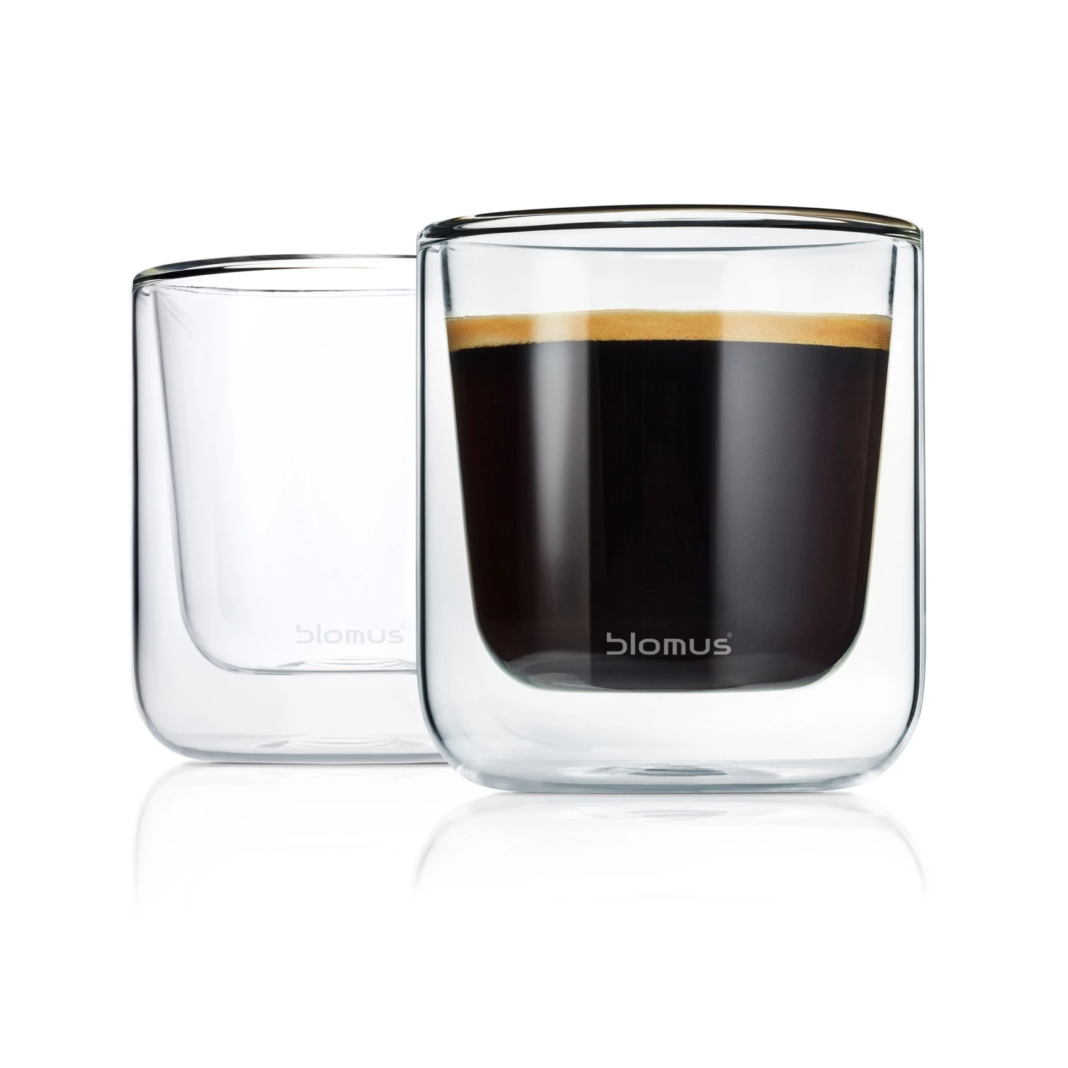 Blomus Nero Geïsoleerd Koffieglas, 2 Stuks 1 Blomus Nero Geïsoleerd Koffieglas, 2 Stuks