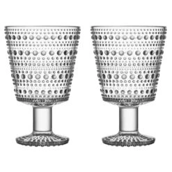 Iittala Kastehelmi Glas Op Voet 26cl 2-pack