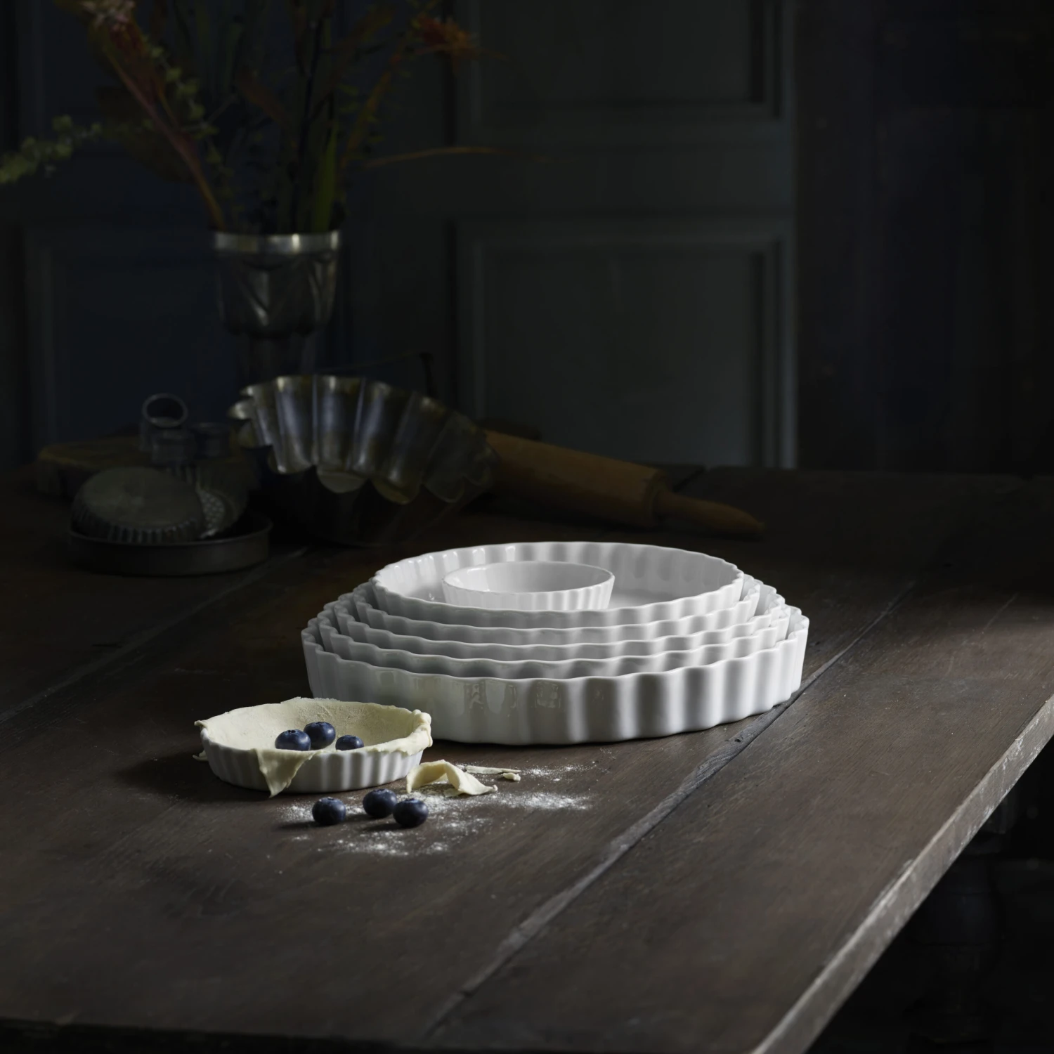 Pillivuyt Flan Schaal Rond Wit 2 Pillivuyt Flan Schaal Rond Wit - Afbeelding 2