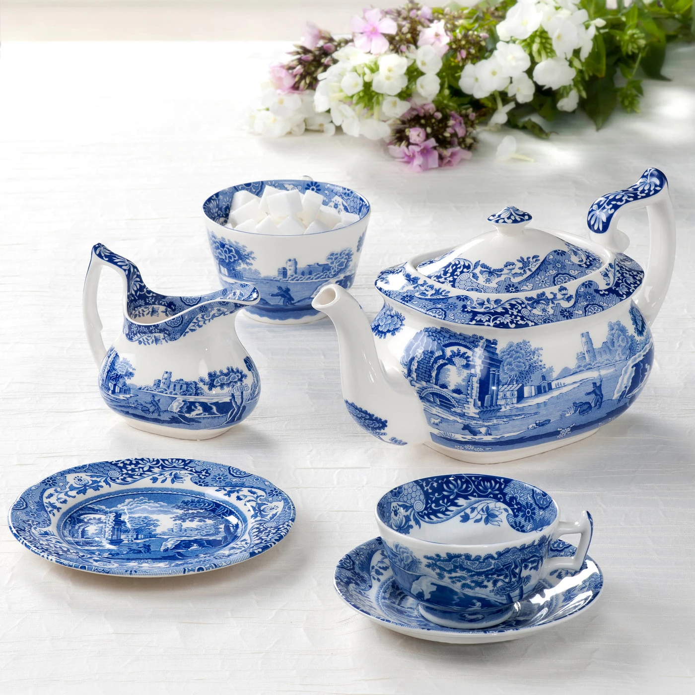 Spode Blue Italian Melkkan 2 Spode Blue Italian Melkkan - Afbeelding 2