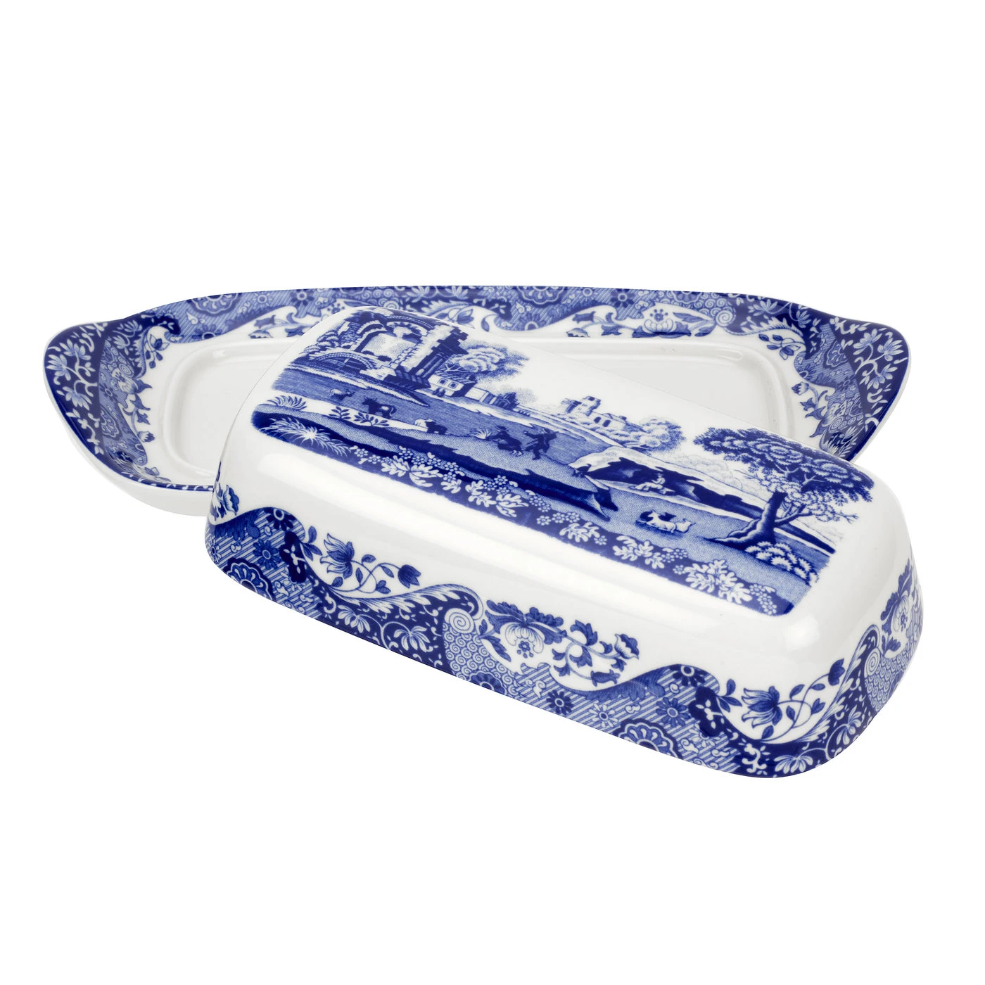Spode Blue Italian Botervloot 4 Spode Blue Italian Botervloot - Afbeelding 4