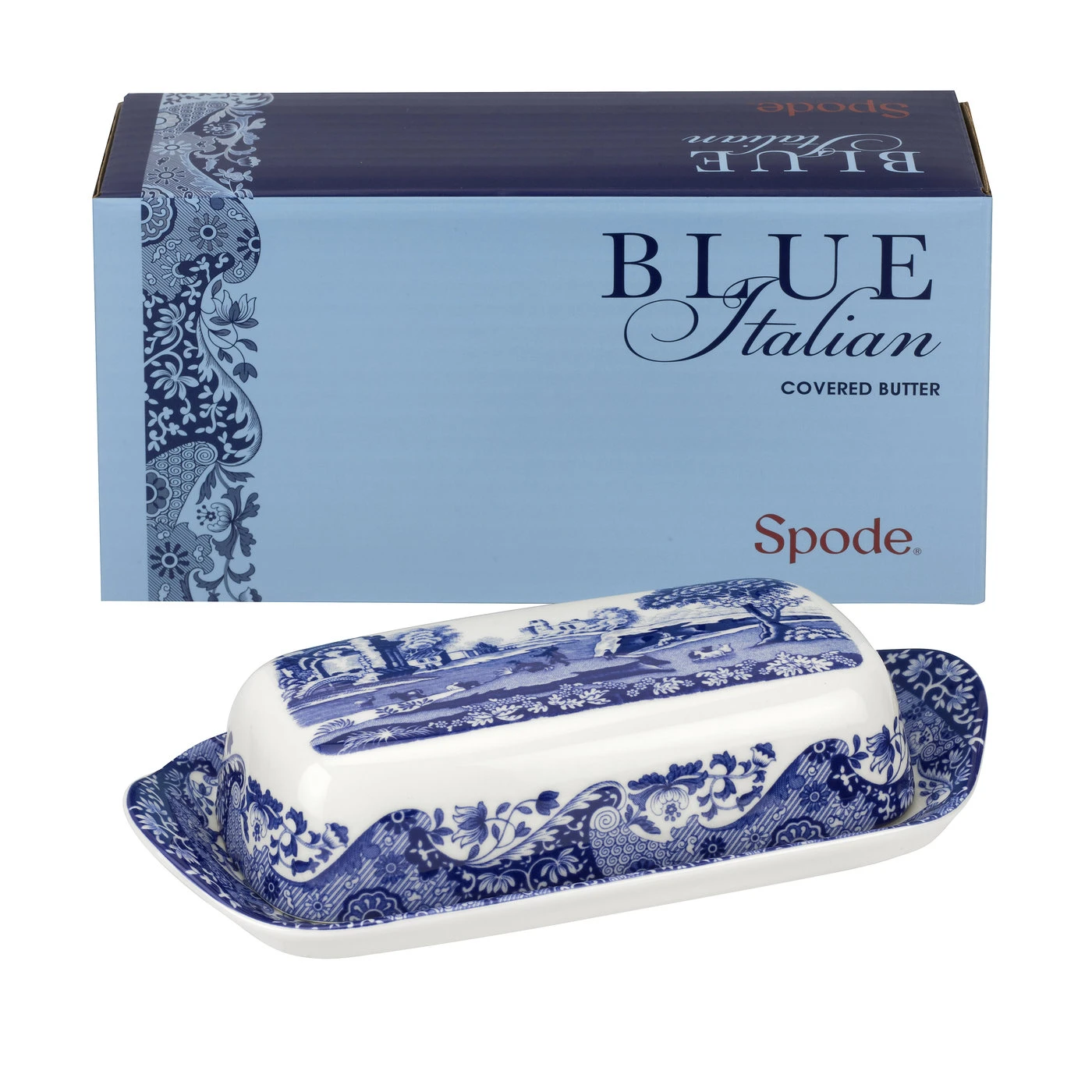 Spode Blue Italian Botervloot 5 Spode Blue Italian Botervloot - Afbeelding 5