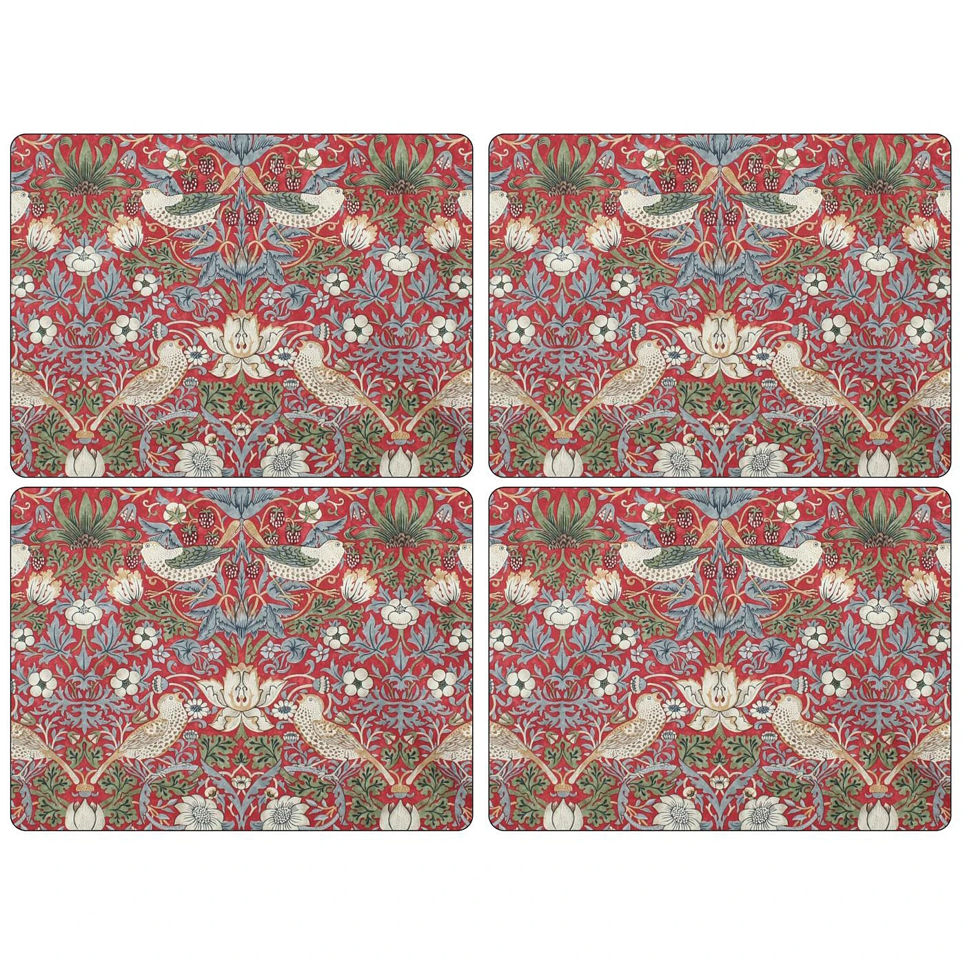 Strawberry Thief Placemat 30x40 Cm 4-pack 1 Strawberry Thief Placemat 30x40 Cm 4-pack