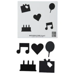Design Letters Happy Birthday Icons
