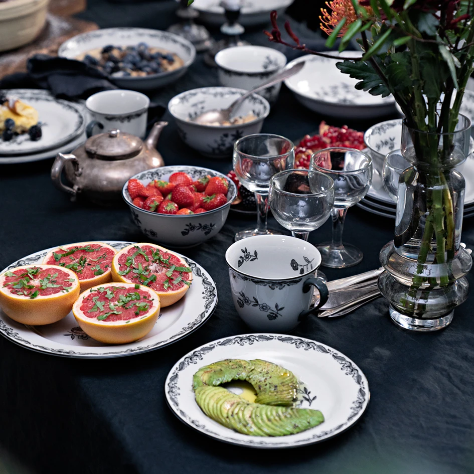 Rörstrand Ostindia Svart Bord 3 Rörstrand Ostindia Svart Bord - Afbeelding 3