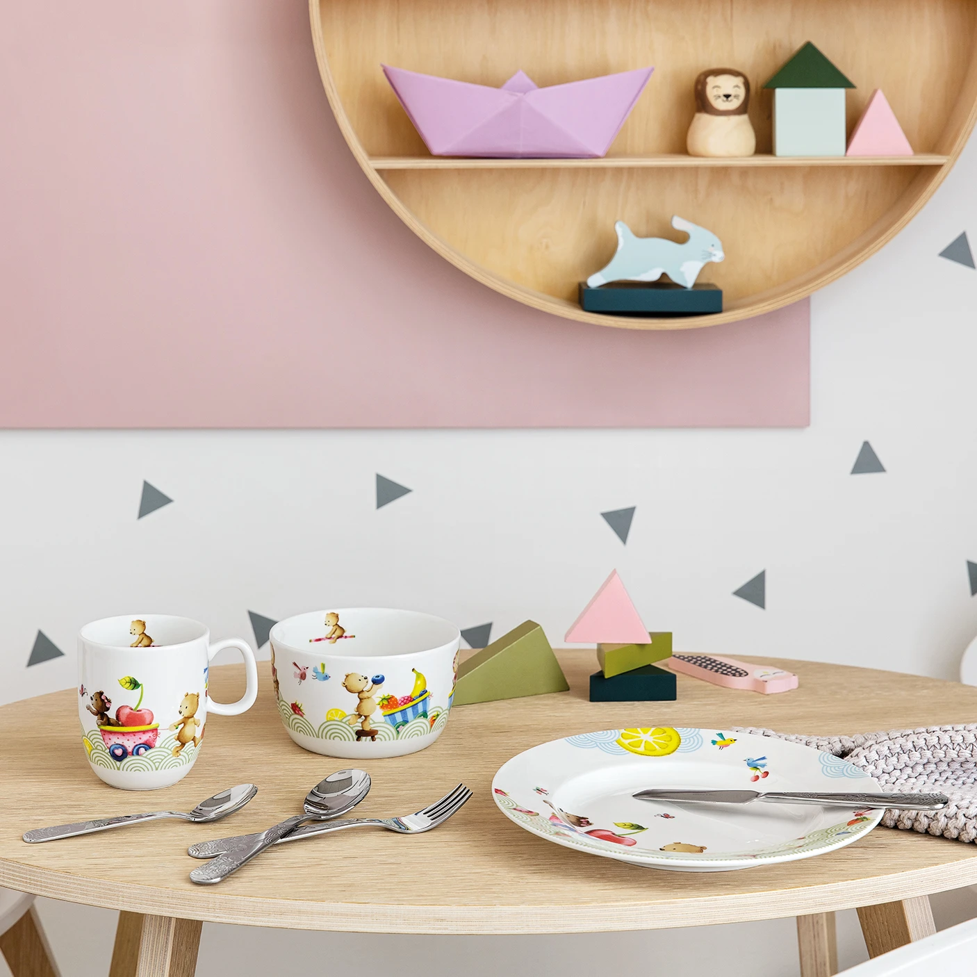 Villeroy & Boch Hungry As A Bear Kinderservies En Bestek 3 Villeroy & Boch Hungry As A Bear Kinderservies En Bestek - Afbeelding 3