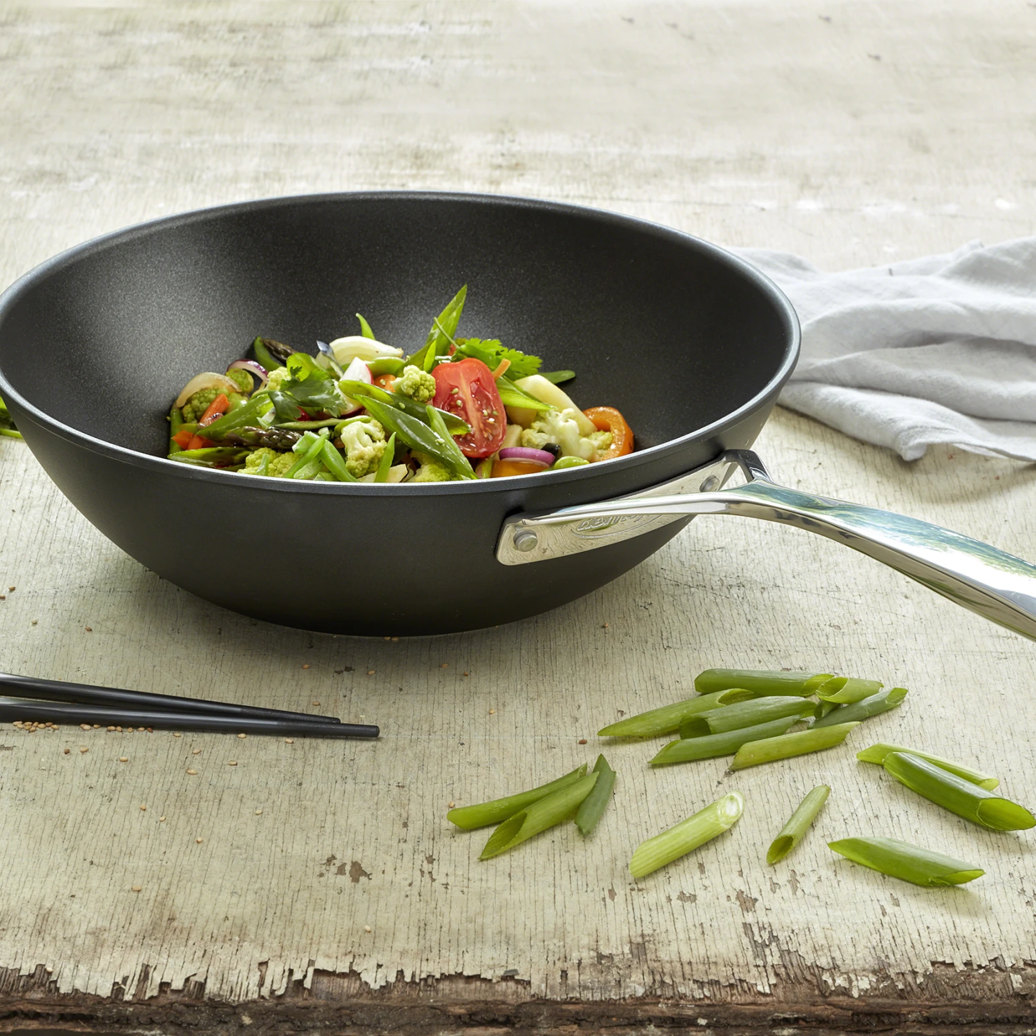 Demeyere Alu Pro Wokpan 2 Demeyere Alu Pro Wokpan - Afbeelding 2