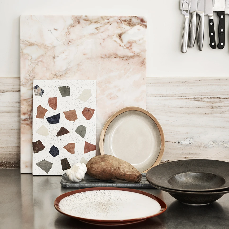 HKliving Marmeren Snijplank 50x40 Cm 4 HKliving Marmeren Snijplank 50x40 Cm - Afbeelding 4