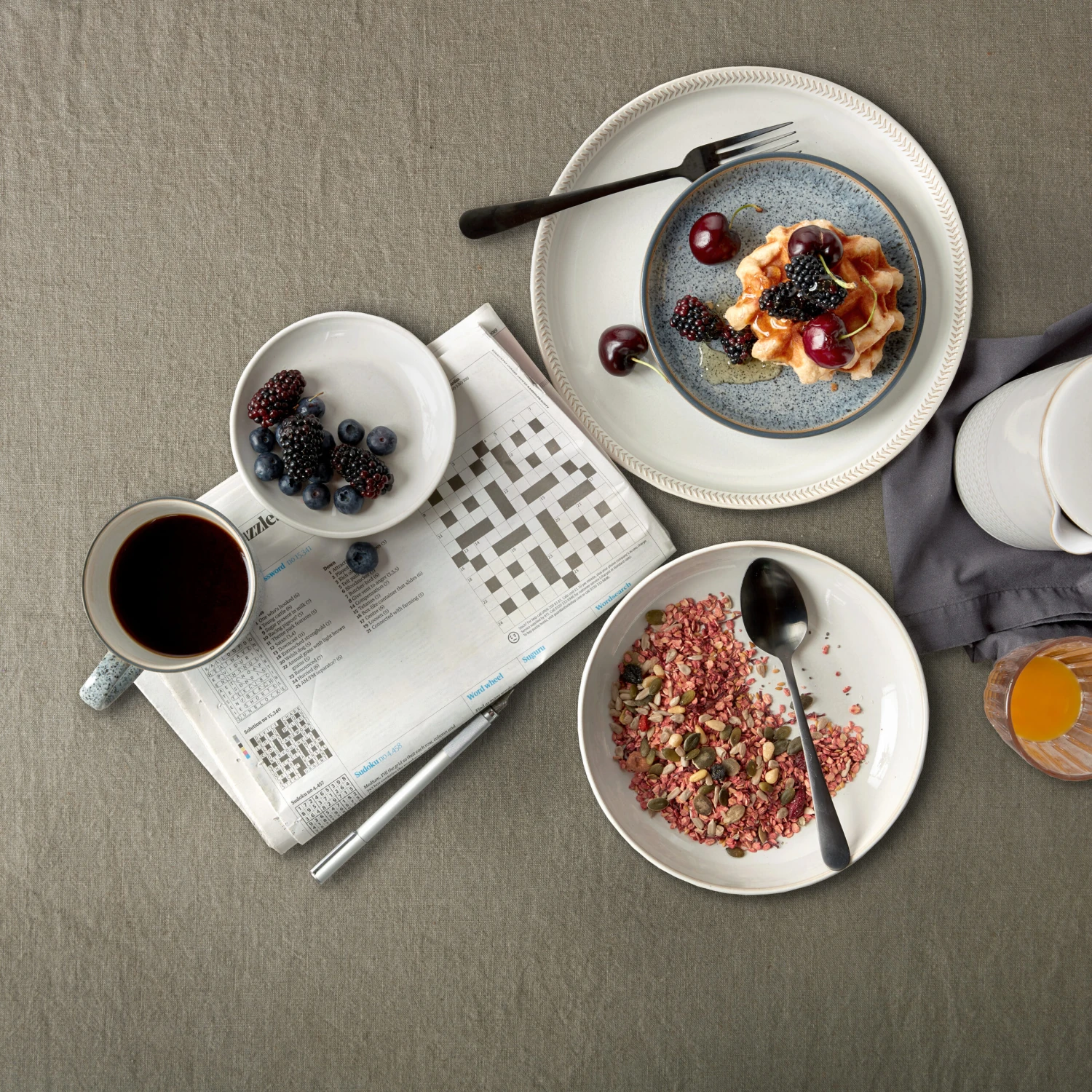 Denby Natural Canvas Coupe Bord 26 Cm 4 Denby Natural Canvas Coupe Bord 26 Cm - Afbeelding 4