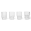 Ferm LIVING Ripple Espressoglas 6 Cl 4-pack