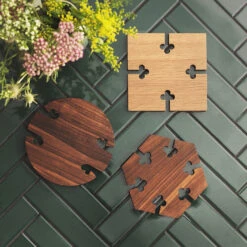 Warm Nordic Gourmet Wood Trivet Square -Copenhaging Winkel 41979 01 02 ec3535395d