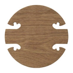 Warm Nordic Gourmet Wood Trivet Round