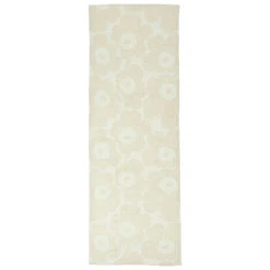 Marimekko Pieni Unikko Tafelloper Beige-zwart-wit