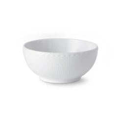 Royal Copenhagen White Fluted Half Lace Kom