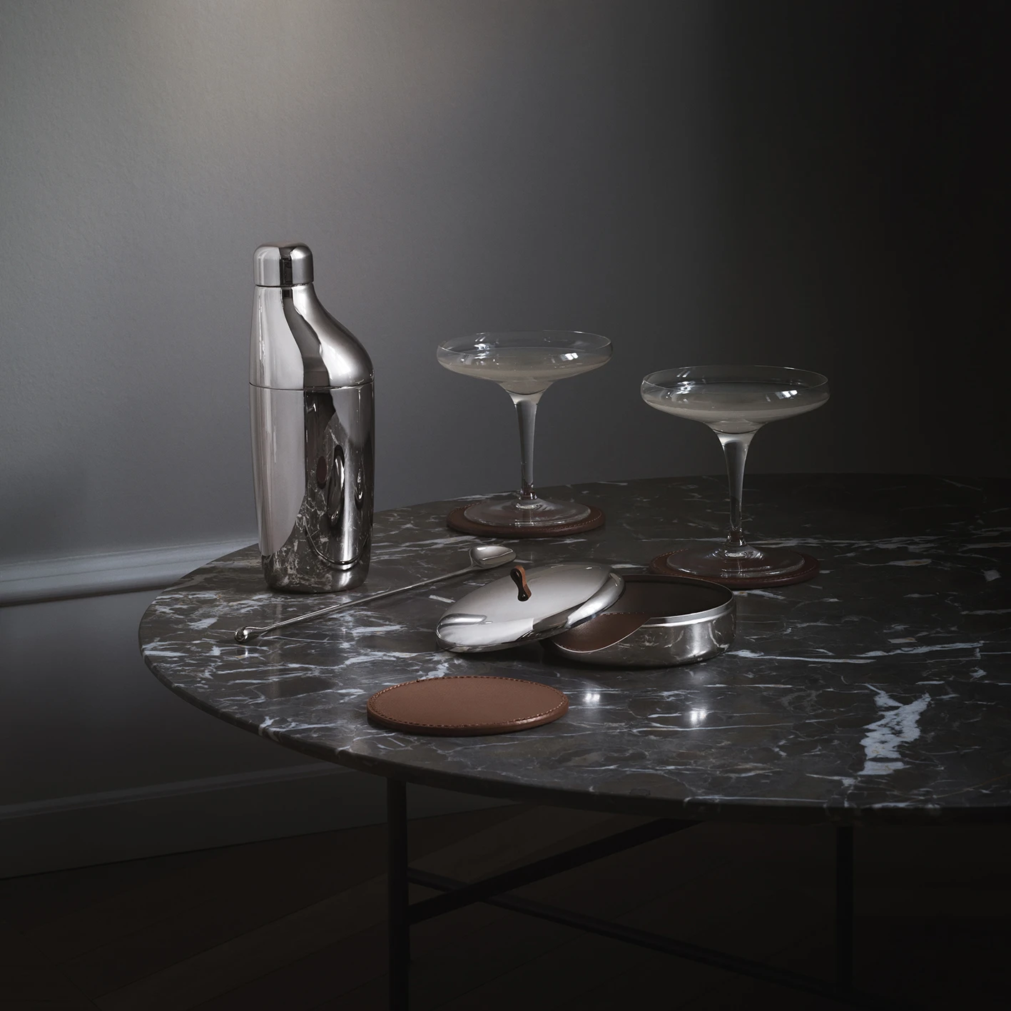 Georg Jensen Sky Glasonderzetters 4-pack 2 Georg Jensen Sky Glasonderzetters 4-pack - Afbeelding 2