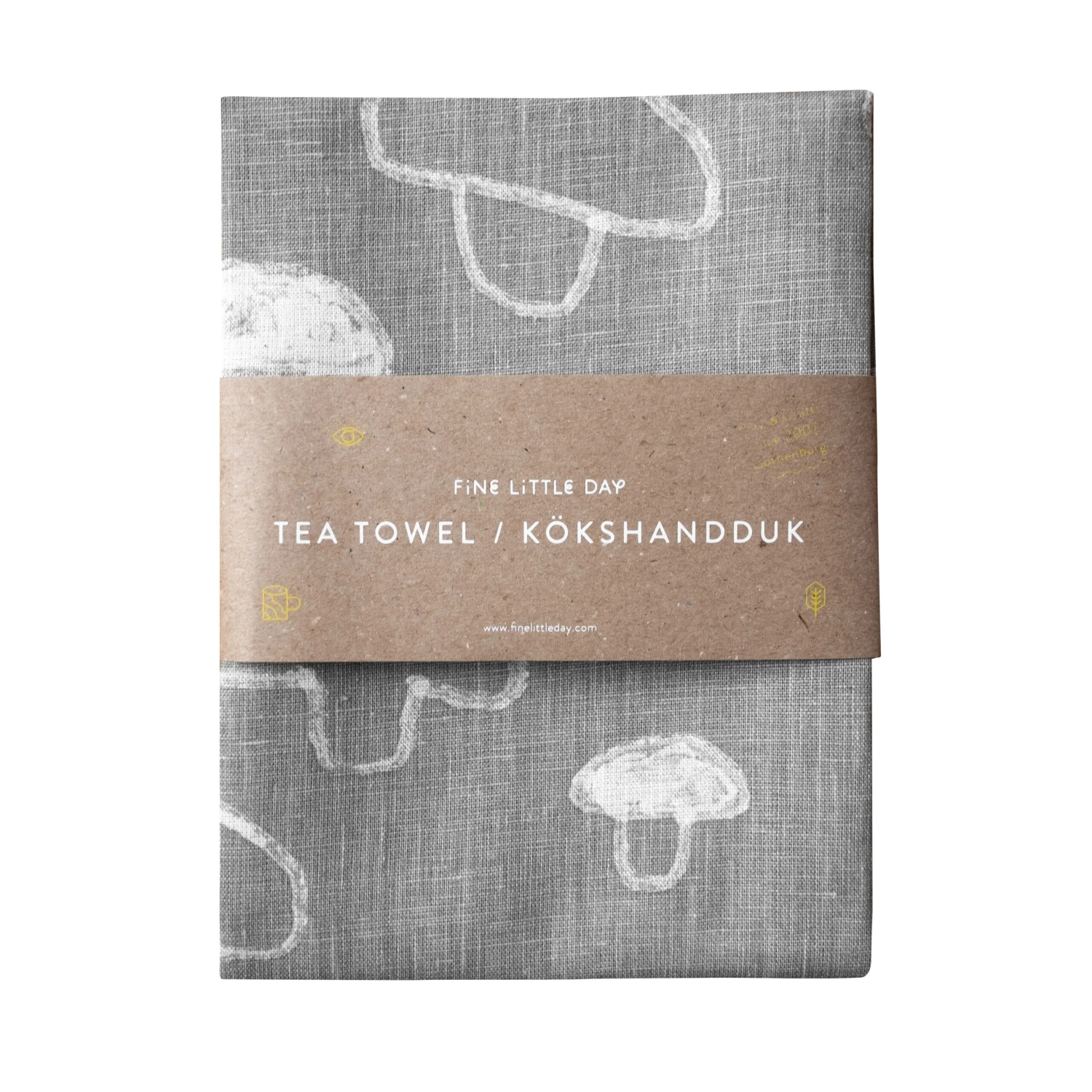 Mushroom Keukenhanddoek Linnen 1 Mushroom Keukenhanddoek Linnen