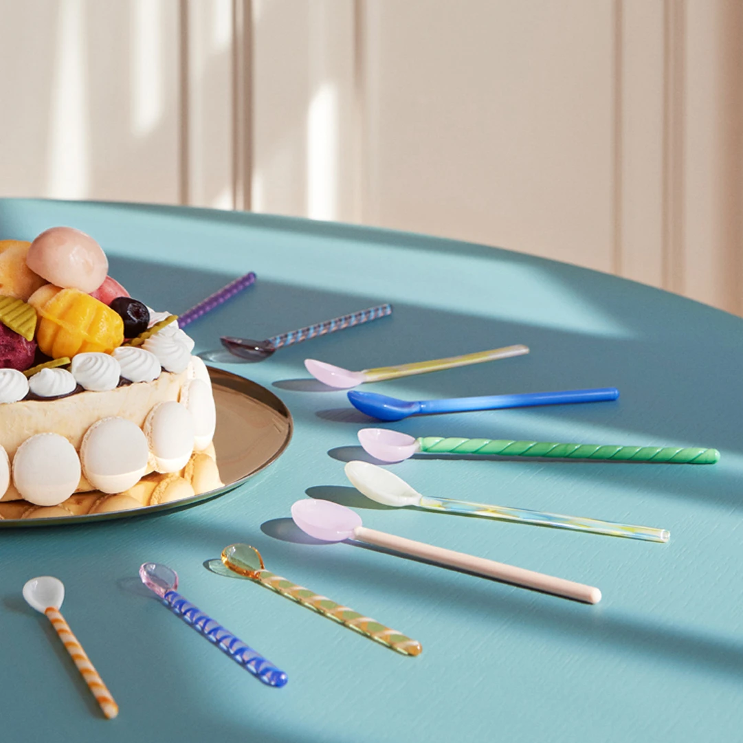 Hay Mono Glazen Lepel 2-pack 4 Hay Mono Glazen Lepel 2-pack - Afbeelding 4