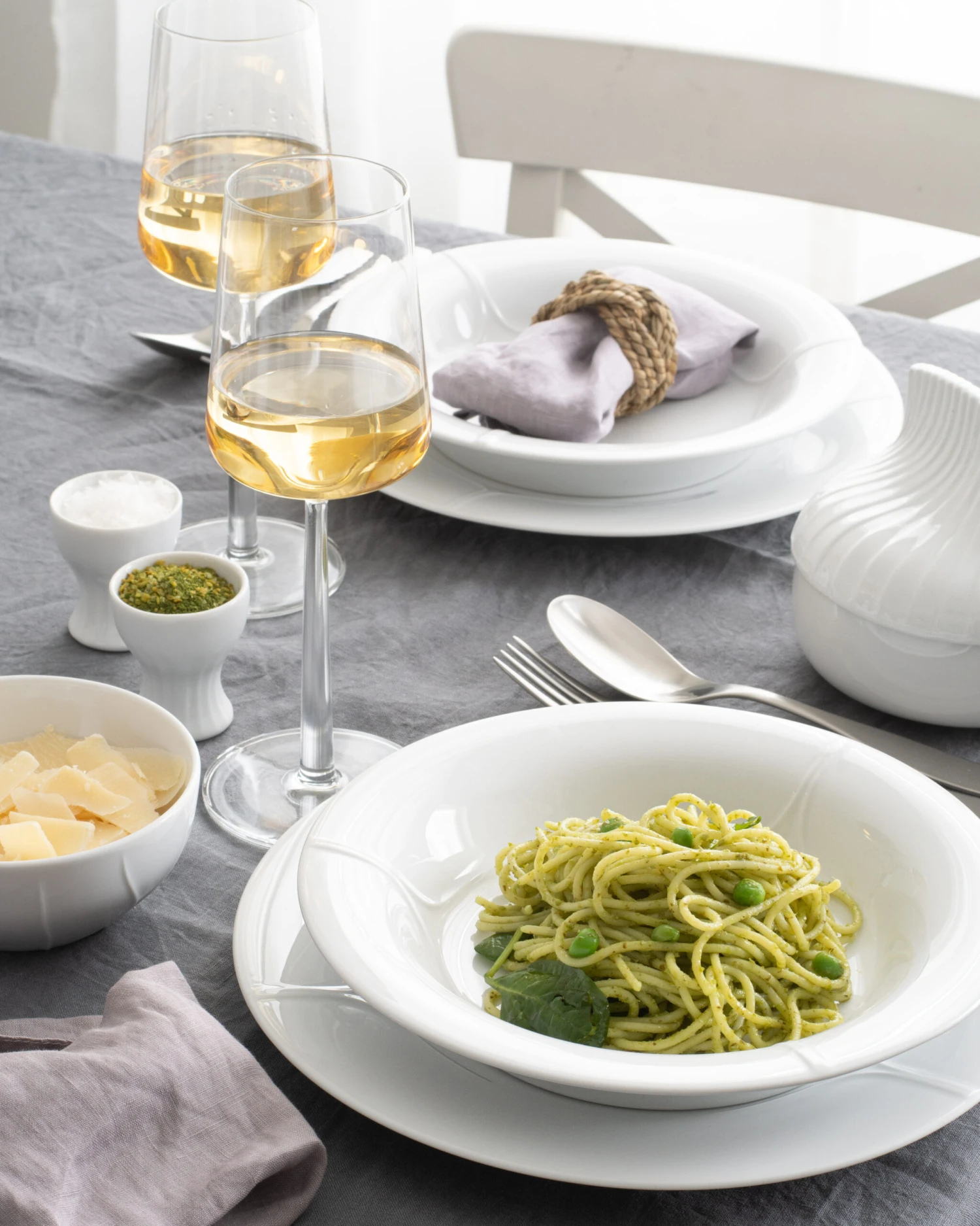 Rörstrand Pli Blanc Bord 26 Cm 2 Rörstrand Pli Blanc Bord 26 Cm - Afbeelding 2