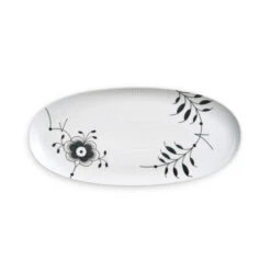 Royal Copenhagen Black Fluted Mega Schotel Ovaal