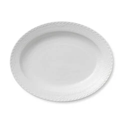 Royal Copenhagen White Fluted Half Lace Schotel Ovaal 36,5 Cm