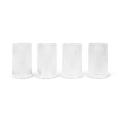 Ferm LIVING Ripple Verrines Glaas 14 Cl 4-pack