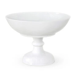 Royal Copenhagen White Fluted Schaal Op Voet