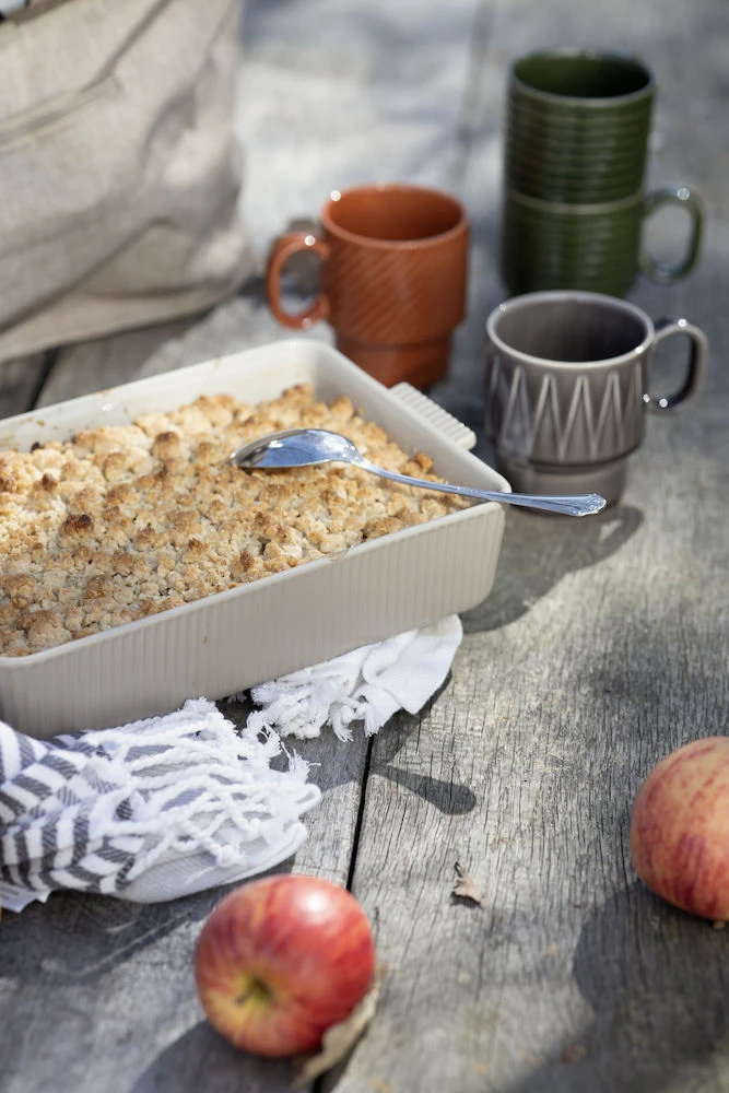 Sagaform Flora Ovenschaal Beige 2 Sagaform Flora Ovenschaal Beige - Afbeelding 2