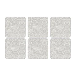 Strawberry Thief Glazen Onderzetter 6-pack