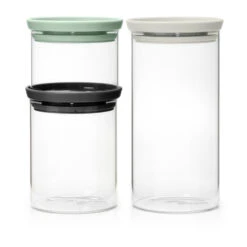 Brabantia Voorraadbussen Glas 3-pack