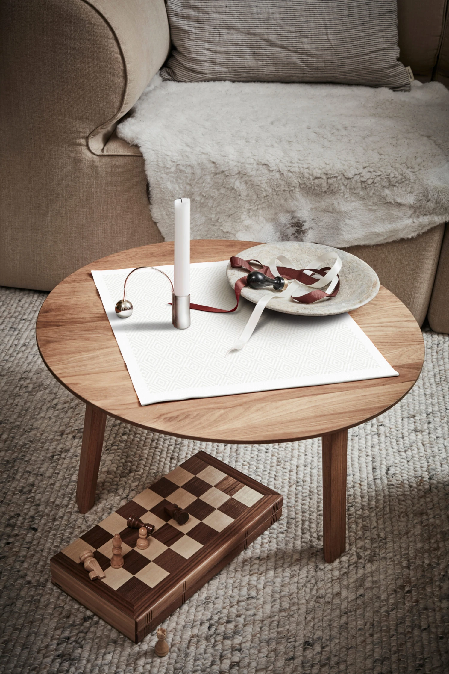 Gåsöga Servet Gebleekt 2 Gåsöga Servet Gebleekt - Afbeelding 2