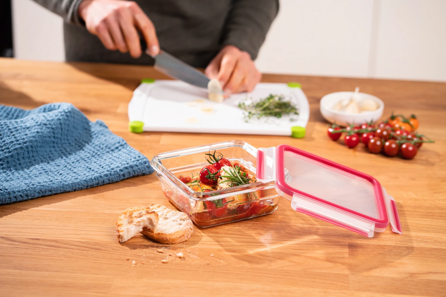 Tefal MasterSeal Glas Lunchtrommel Vierkant 3 Tefal MasterSeal Glas Lunchtrommel Vierkant - Afbeelding 3