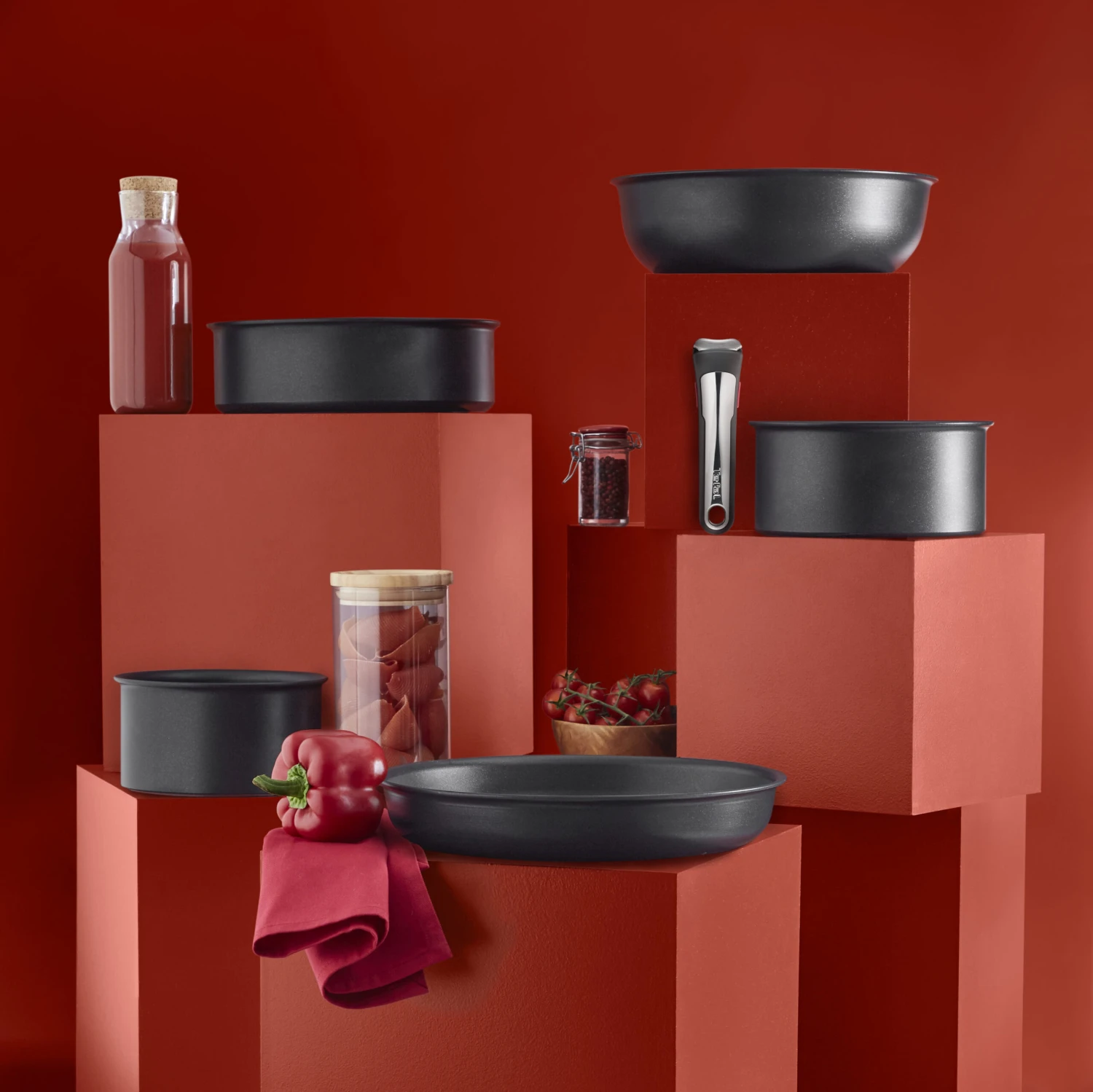 Tefal Ingenio Unlimited ON Koekenpannen- En Steelpannenset 2 Tefal Ingenio Unlimited ON Koekenpannen- En Steelpannenset - Afbeelding 2