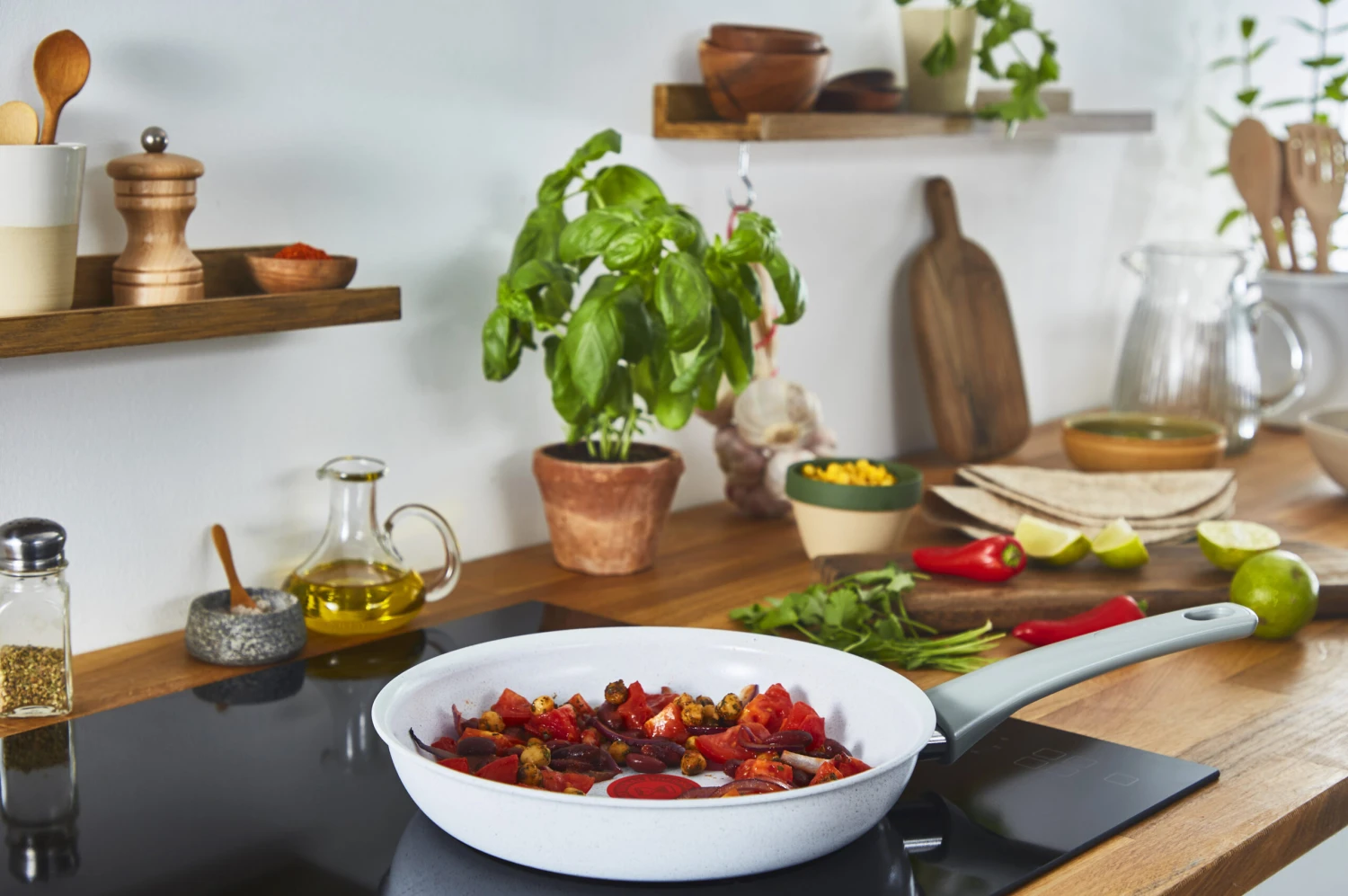 Tefal Natural Chef Koekenpannenset Grijs 5 Tefal Natural Chef Koekenpannenset Grijs - Afbeelding 5