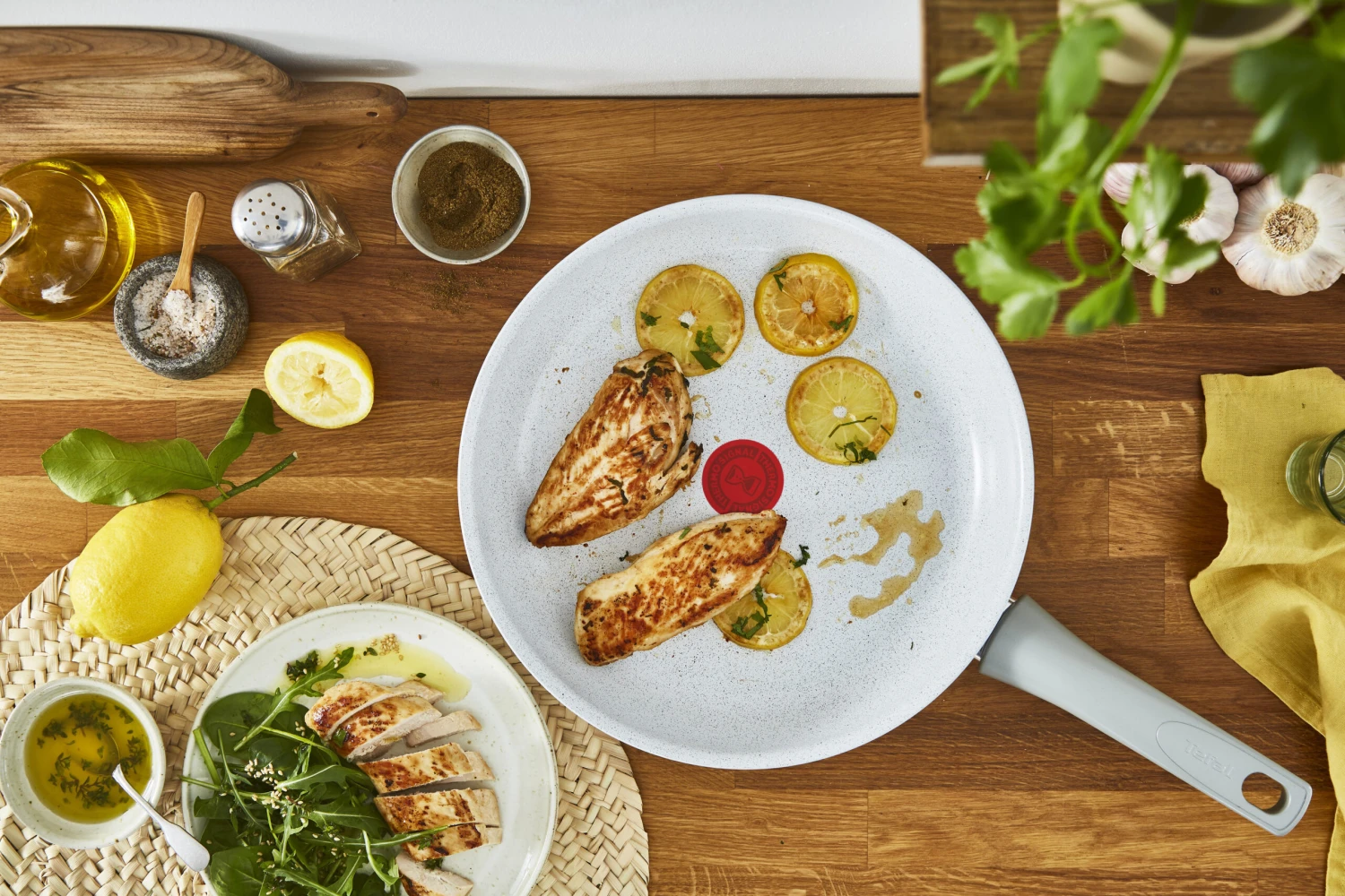 Tefal Natural Chef Koekenpannenset Grijs 6 Tefal Natural Chef Koekenpannenset Grijs - Afbeelding 6