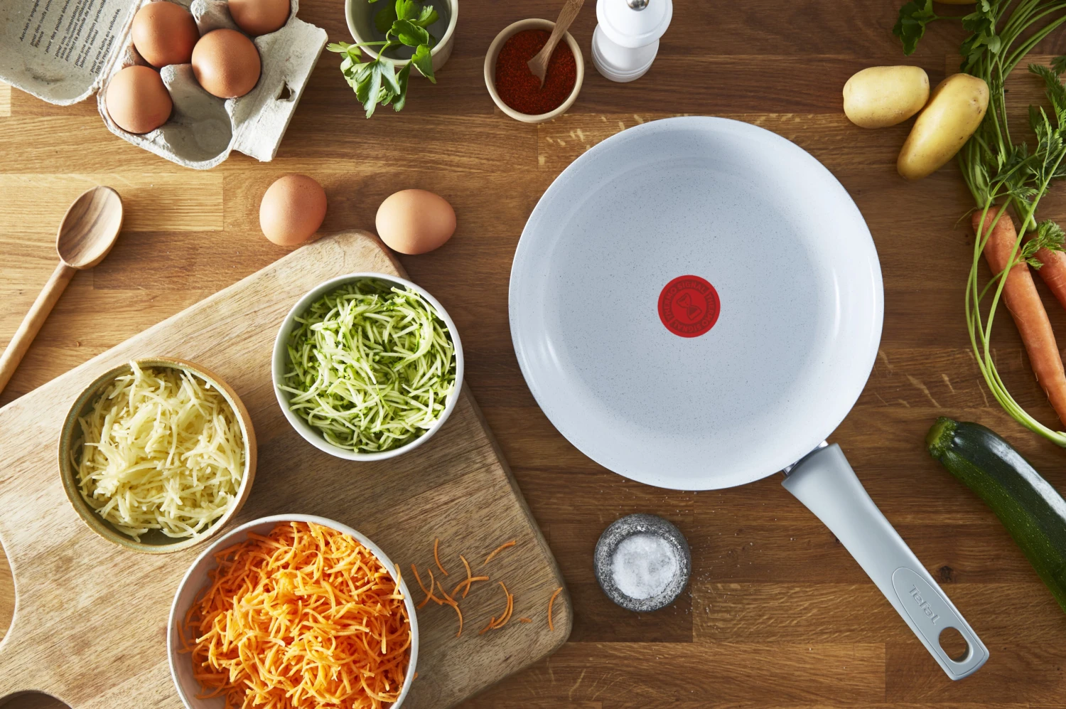 Tefal Natural Chef Koekenpan Grijs 4 Tefal Natural Chef Koekenpan Grijs - Afbeelding 4