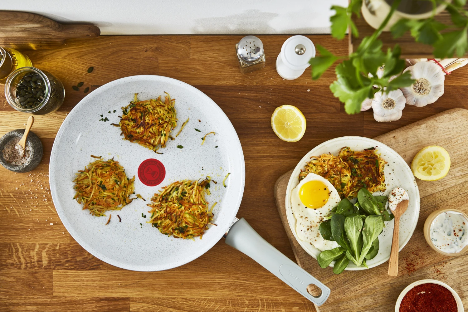 Tefal Natural Chef Koekenpan Grijs 6 Tefal Natural Chef Koekenpan Grijs - Afbeelding 6