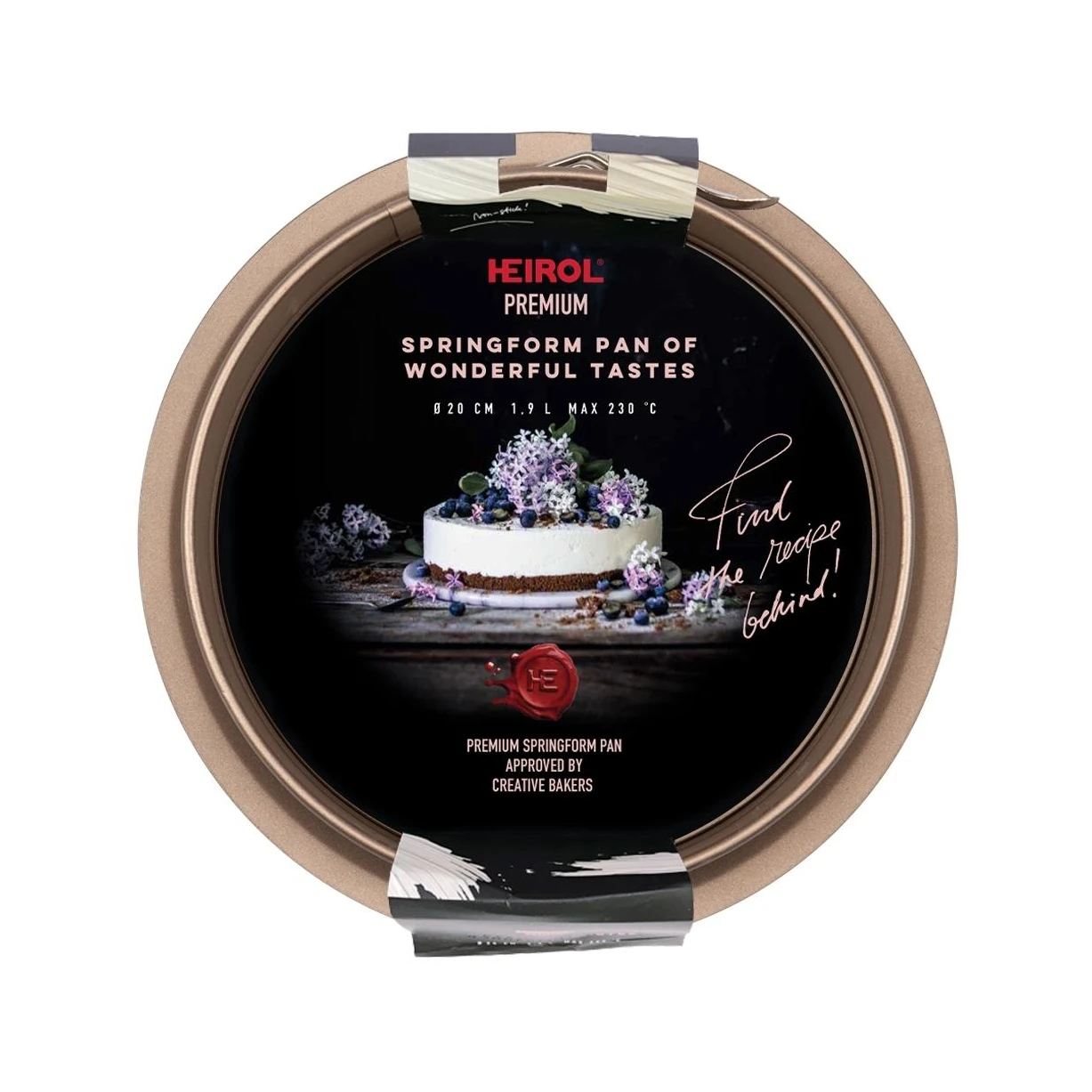 Heirol Springvorm Champagnekleurig 2 Heirol Springvorm Champagnekleurig - Afbeelding 2