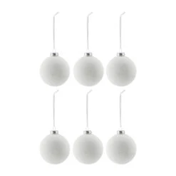 Snowing Kerstballen 6-pack