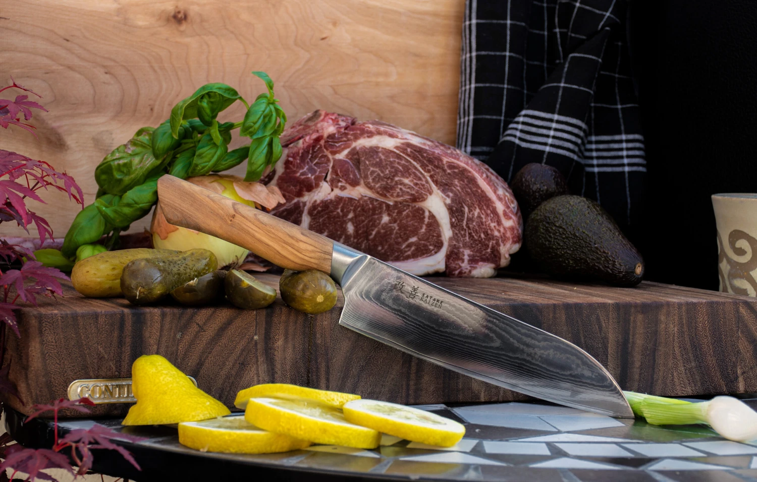 Satake Kaizen Santoku Koksmes 4 Satake Kaizen Santoku Koksmes - Afbeelding 4